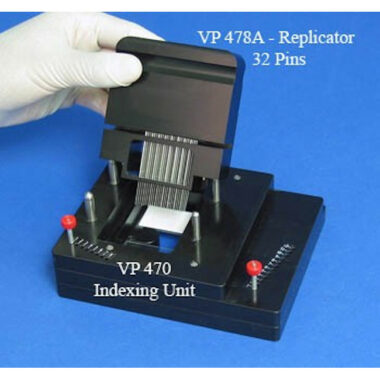 Glass Slide Indexing System for making manual Microarrays using a VP 478 or a VP 478A Replicator