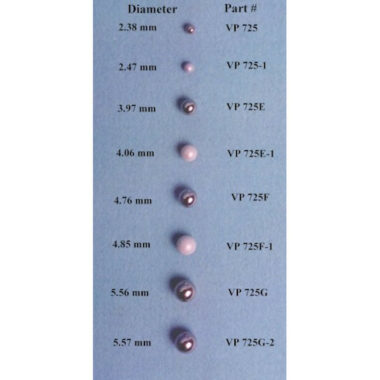 Parylene Encapsulated Stainless Steel Stir Balls for 384 Well Microplates and microtubes,  2.47 mm diameter