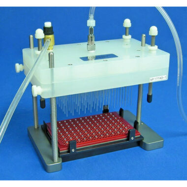 96 Channel Dispensing Manifold on 9 mm Centers and 45 mm Long for Microplates