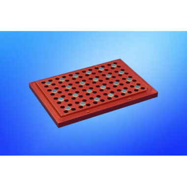 Magnetic Separation Plate for 96 Well PCR microplates, 24 Magnetic (52 MGO) Cylinders, Step Down Edge, No Registration Base, Pellet at 75-100 ul level