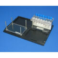 Polycarbonate Magnetic Separation Frame Holding 1 NdFeB Magnet (127 x 25.4 x 25.4 mm), SLAS Footprint