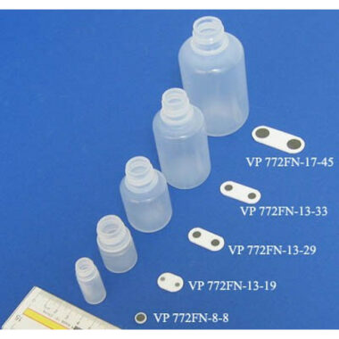 PTFE Sandwich Paddle Style Stirrer 13 mm Wide 19 mm long 2.3 mm Thick, Powered by 4 NdFeB Stir Discs Heat Resistant to 80 C, for 20 ml Vessels