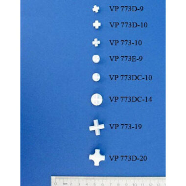 PTFE Encapsulated Alnico Stir Cross for Tubes & Vials, 10 mm  Diameter x 5 mm Thick