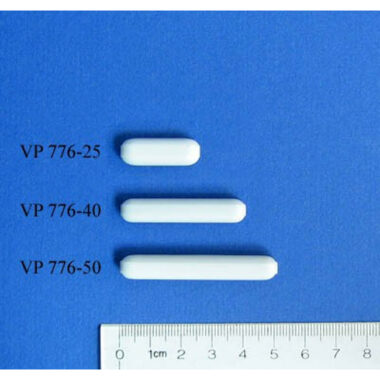 PTFE Encapsulated Alnico Stir Bar with Ridges, for Small Vessels, 8 mm Diameter x 40 mm Long