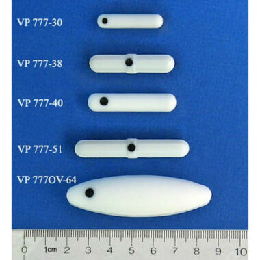 PTFE Encapsulated SmCo Stir Bar, Heat Resistant to 260 C, for Vessels, 6 mm Diameter x 30 mm Long