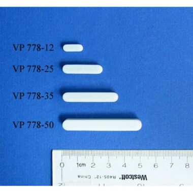 PTFE Encapsulated Alnico Square Stir Bar, Heat Resistant to 260 C, for Small Vessels, 5.5 mm x 5.5 mm x 25 mm Long