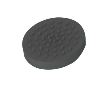 3" Round Rubber Flat Cover